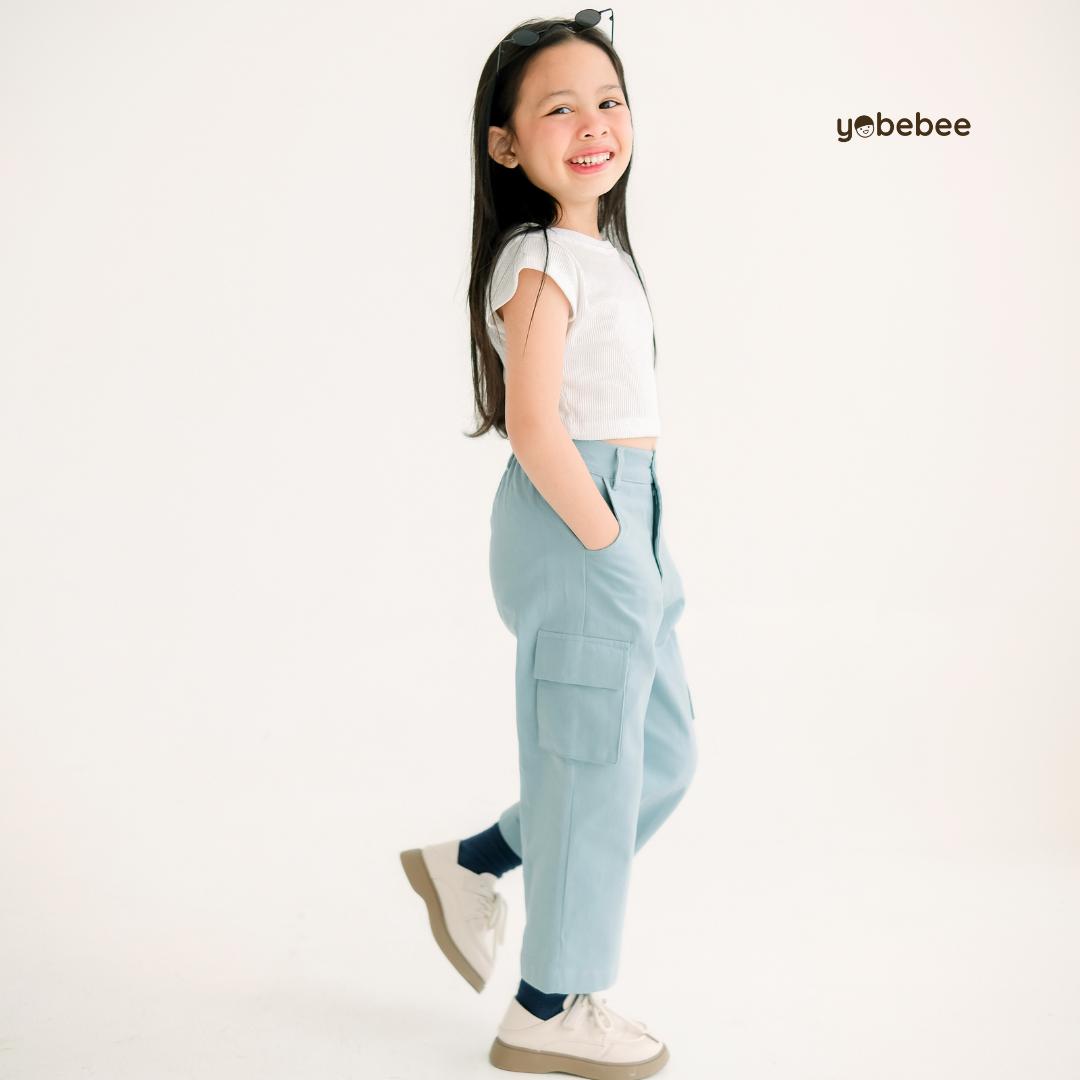 Celana Olive Cargo Pants Anak
