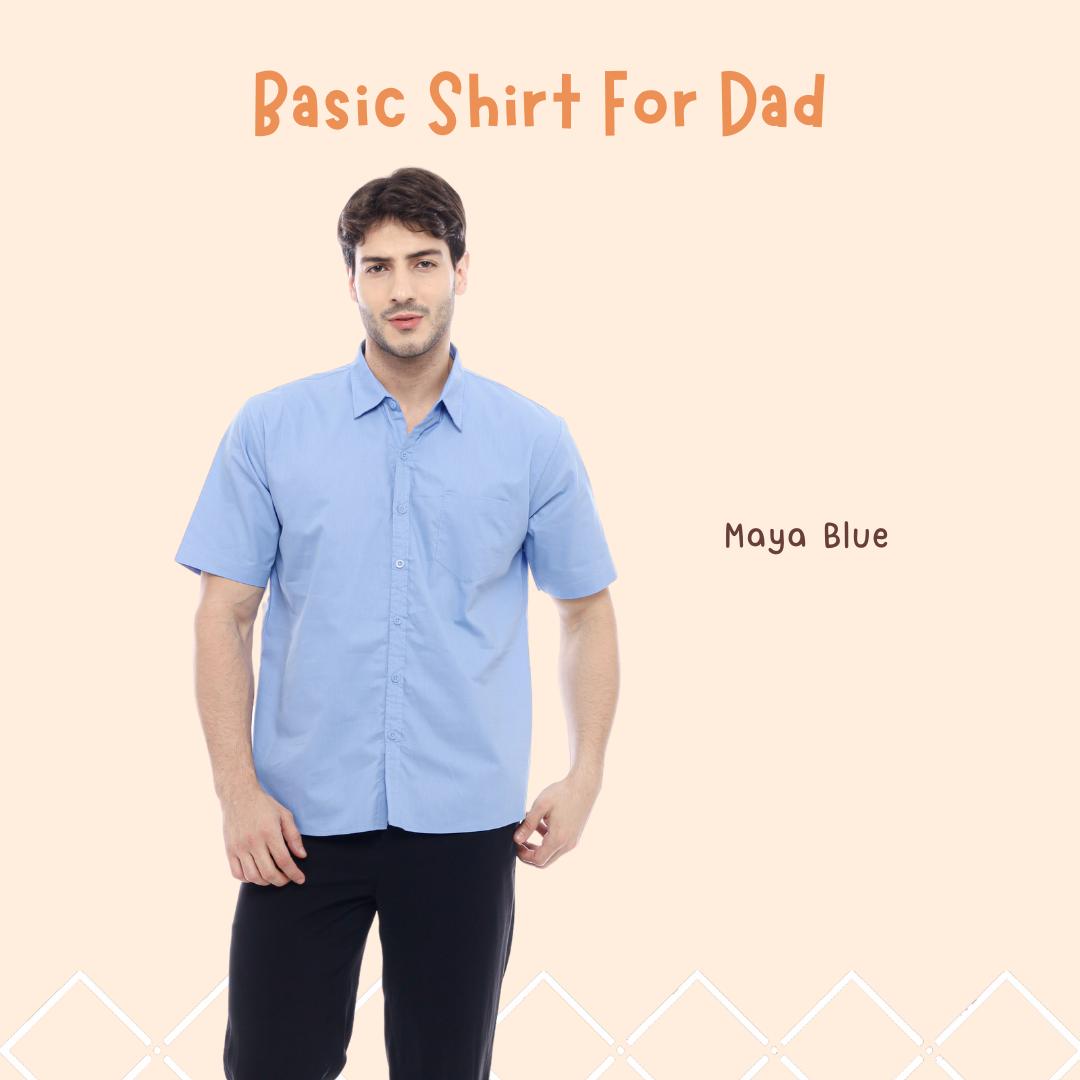 Kemeja Poplin Pria Dewasa Lengan Pendek