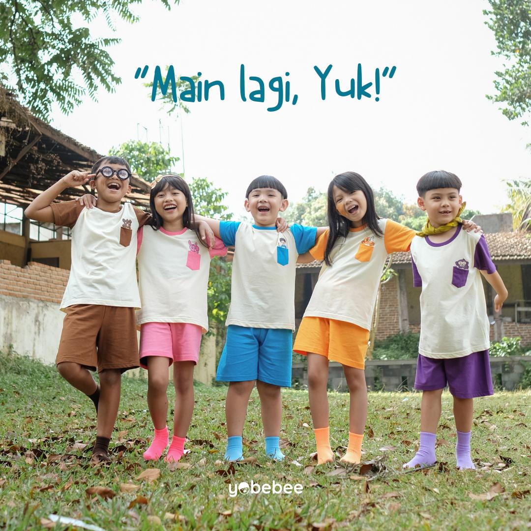 Setelan Pendek Playmates Daily Set Anak