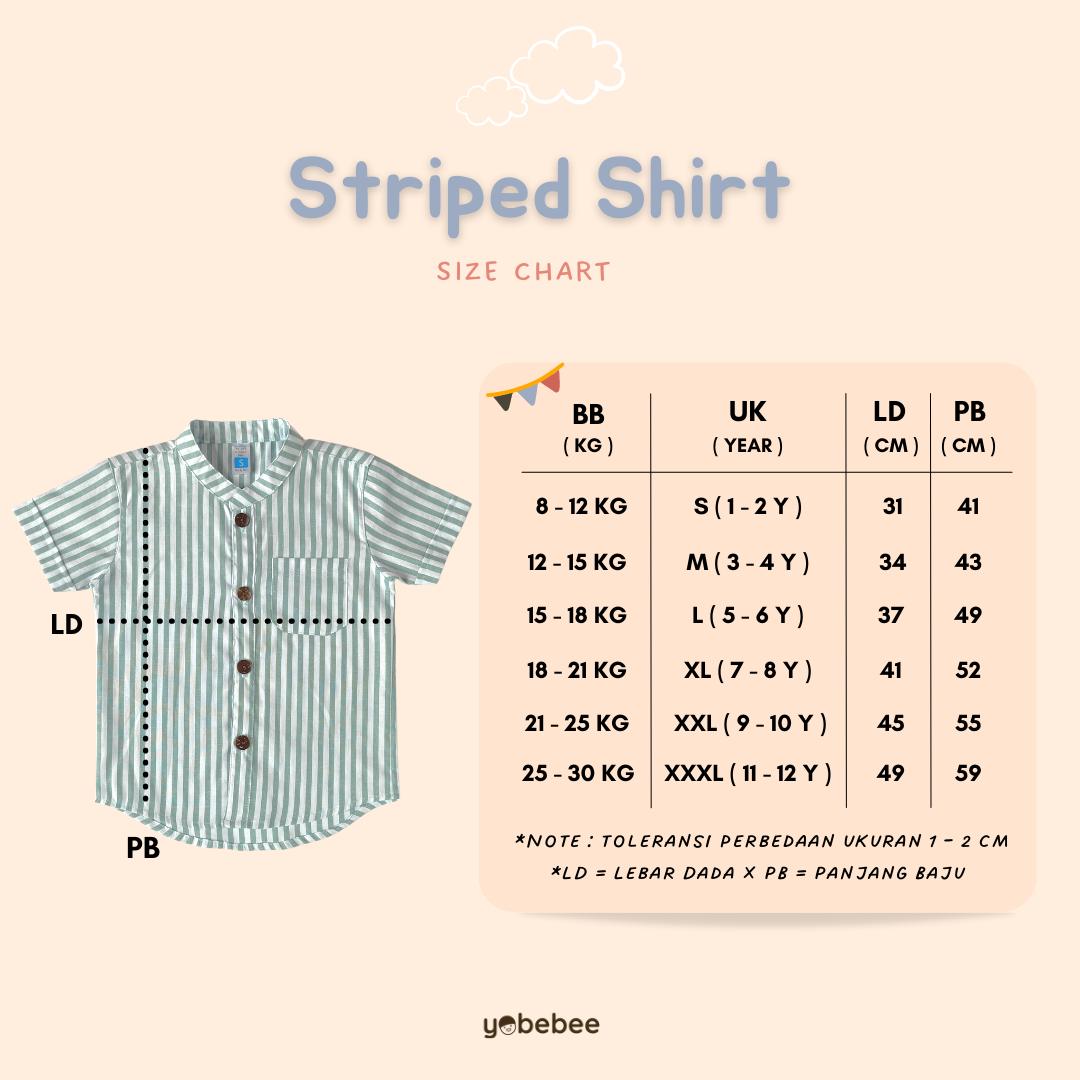 Kemeja Katun Salur Anak