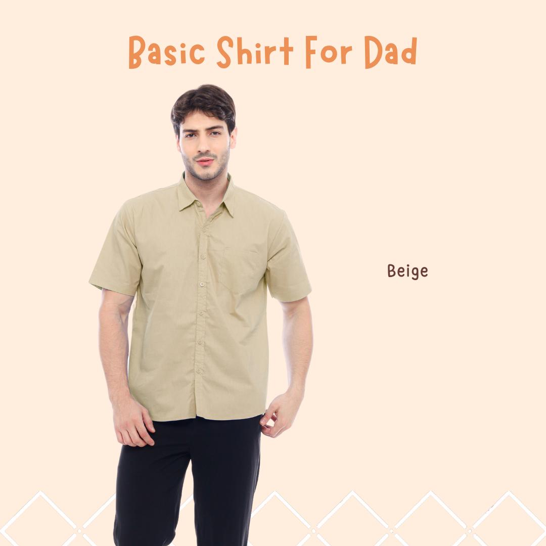 Kemeja Poplin Pria Dewasa Lengan Pendek