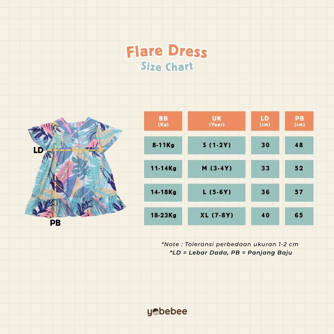 Flare Dress Rayon Anak