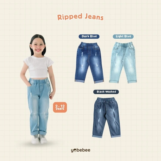 Celana Ripped Jeans Anak