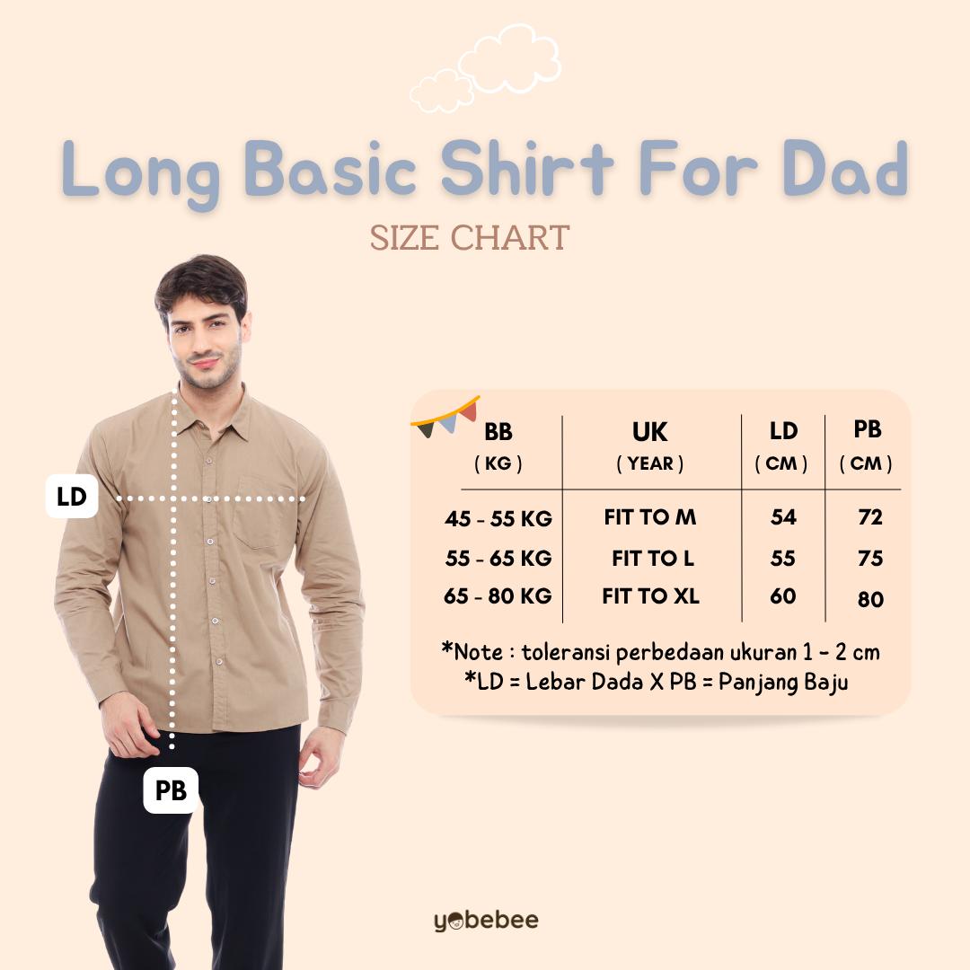 Kemeja Poplin Pria Dewasa Lengan Panjang