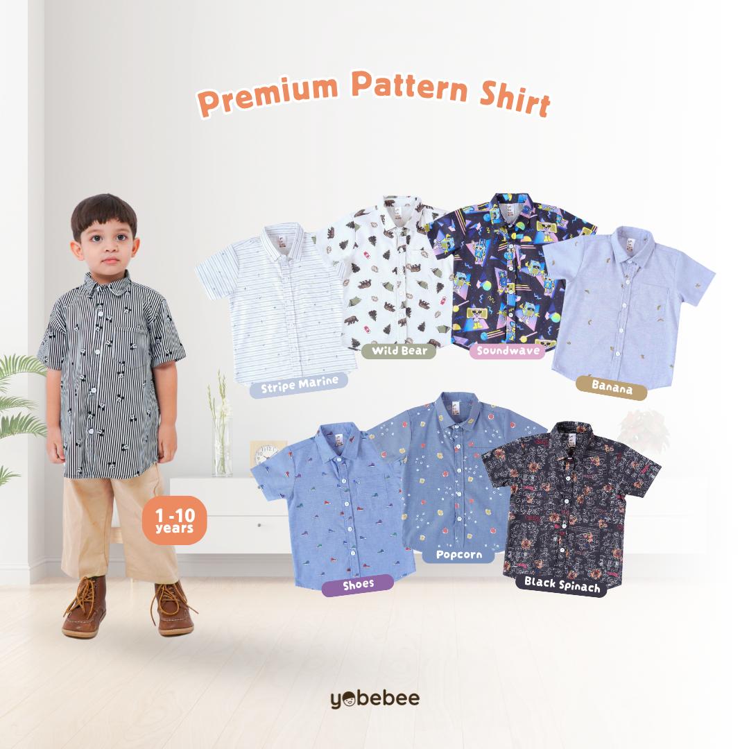 Kemeja Katun Premium Pattern Anak