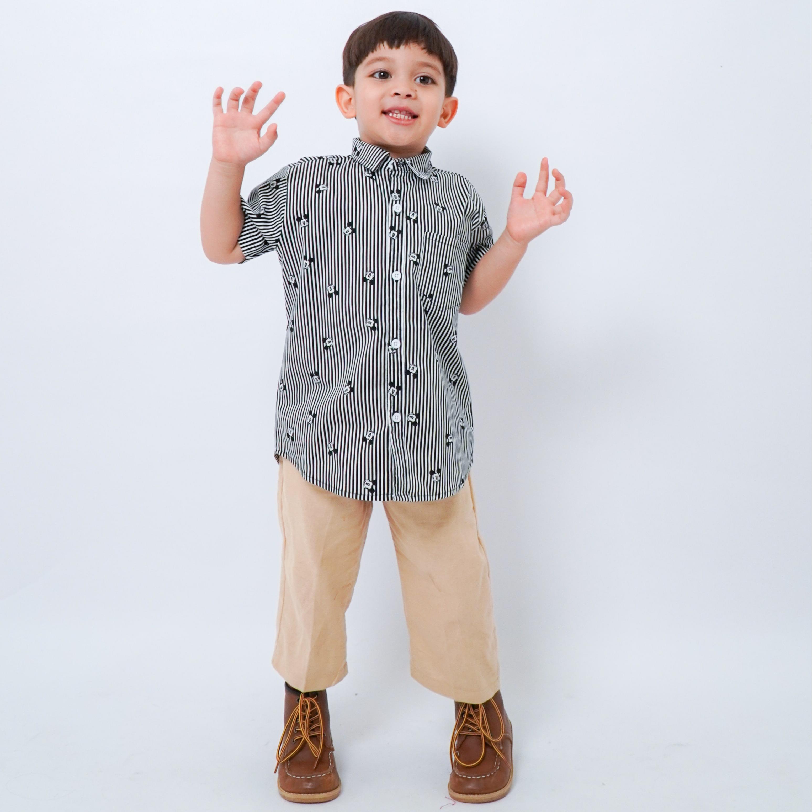 Kemeja Katun Premium Pattern Anak