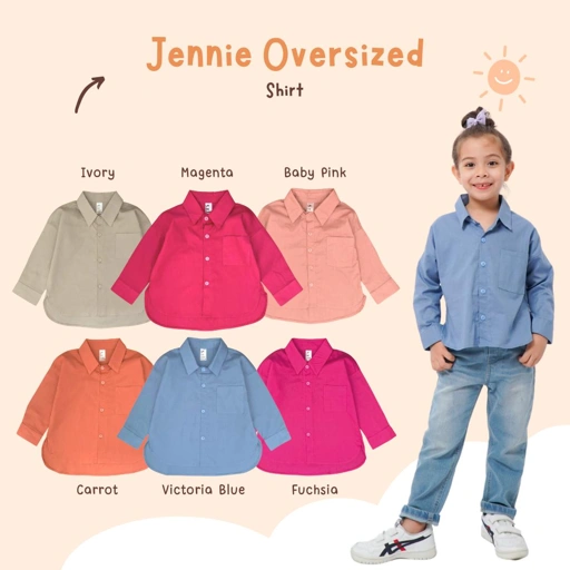 Kemeja Jennie Oversize Shirt Anak