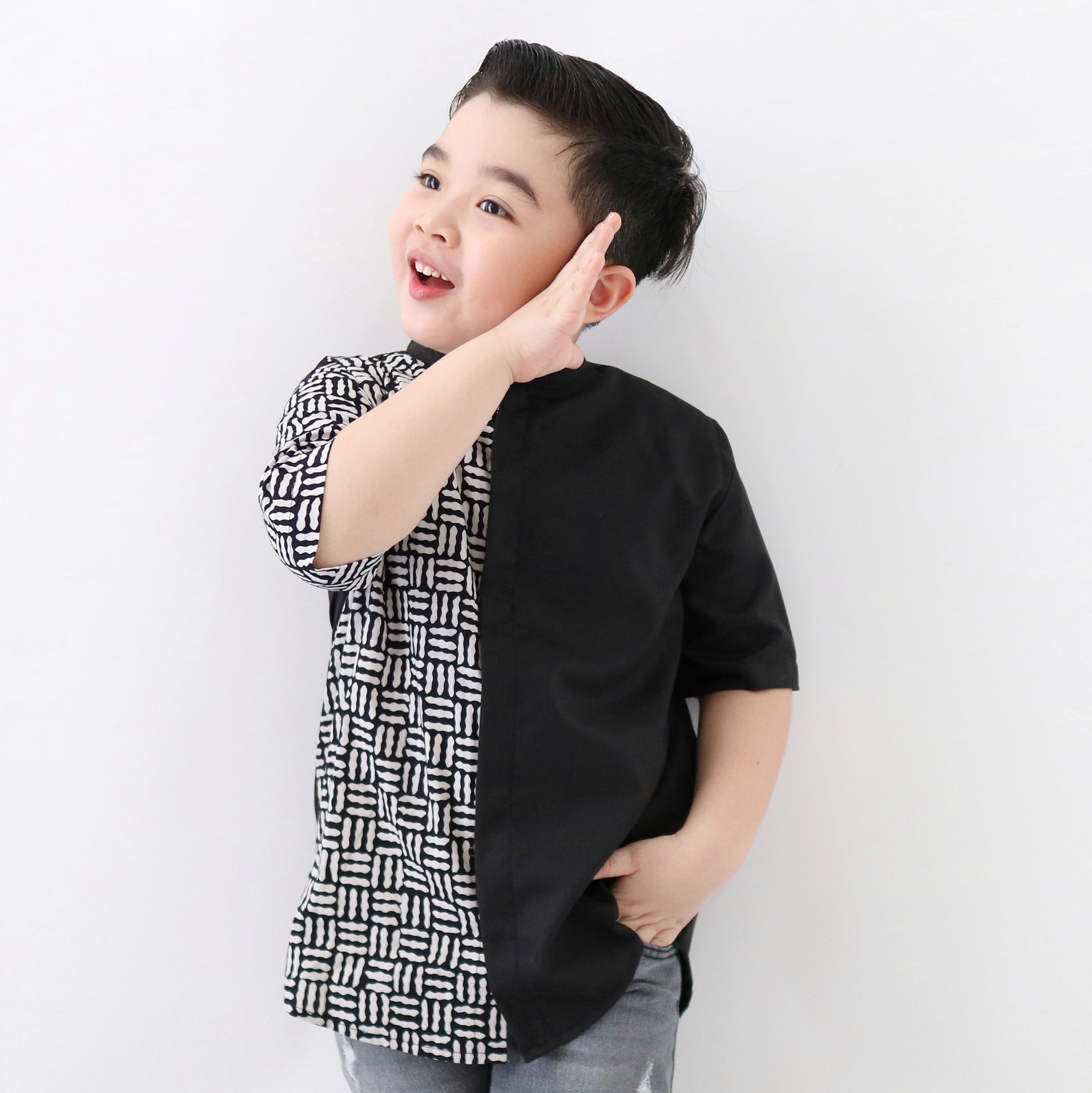 Kemeja Batik Anak Lengan Pendek