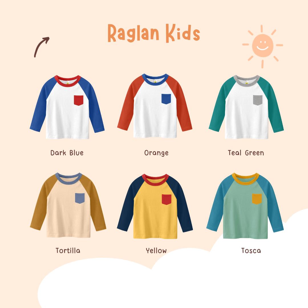 Atasan Kaos Raglan Anak