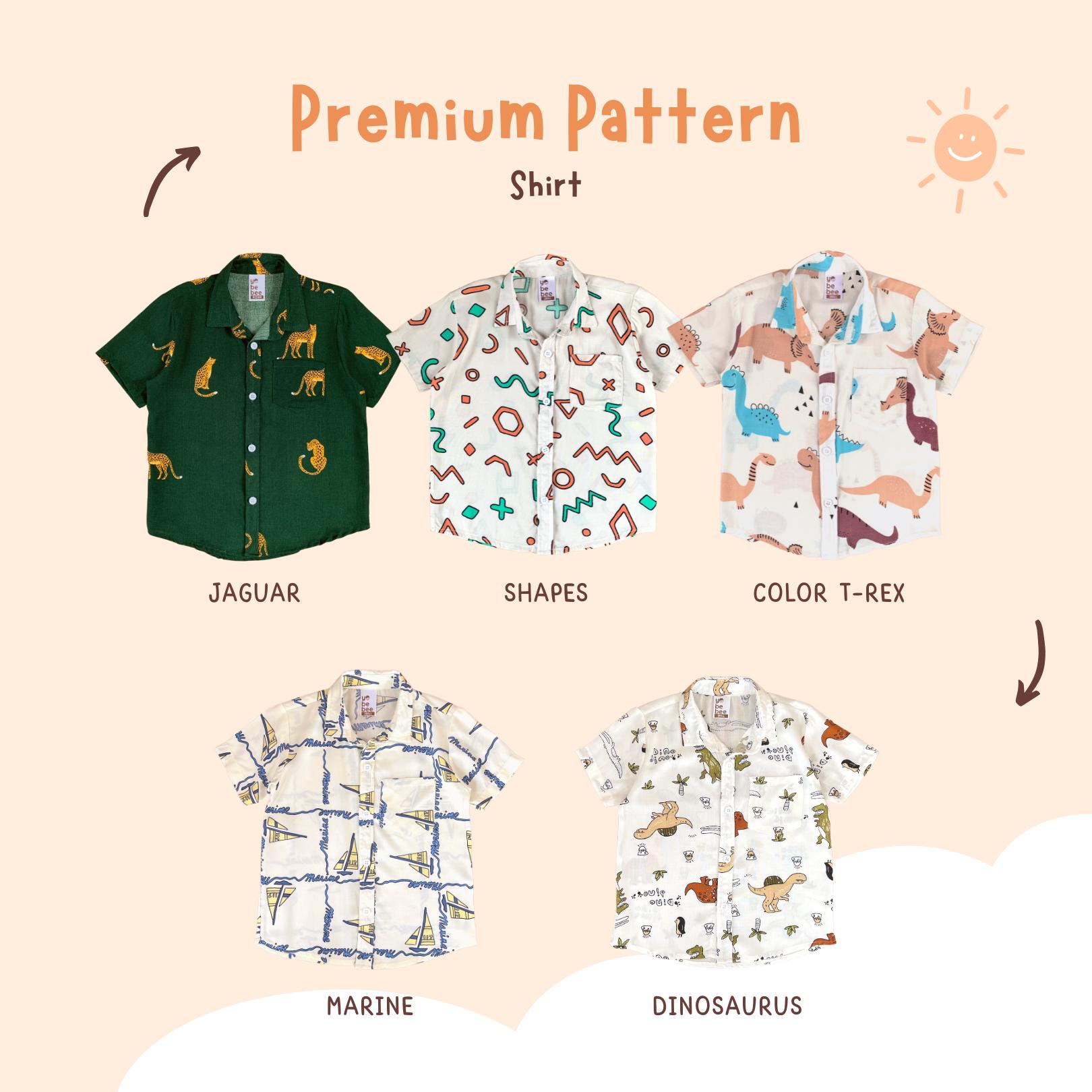 Atasan Kemeja Rayon Pattern Anak