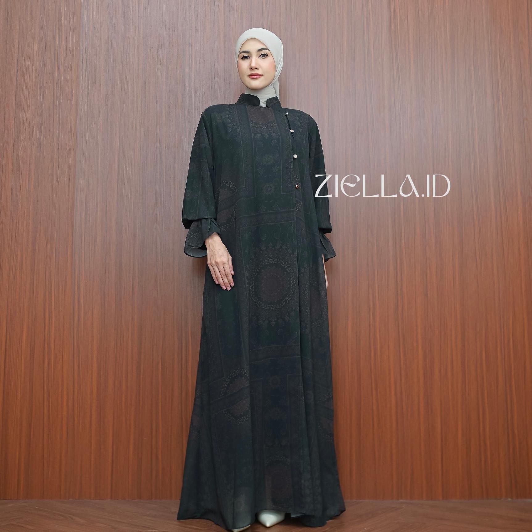 Zanna Abaya Gamis Wanita Dewasa Elegan Bahan Ceruty Cashmire Mewah Anggun By Ziella