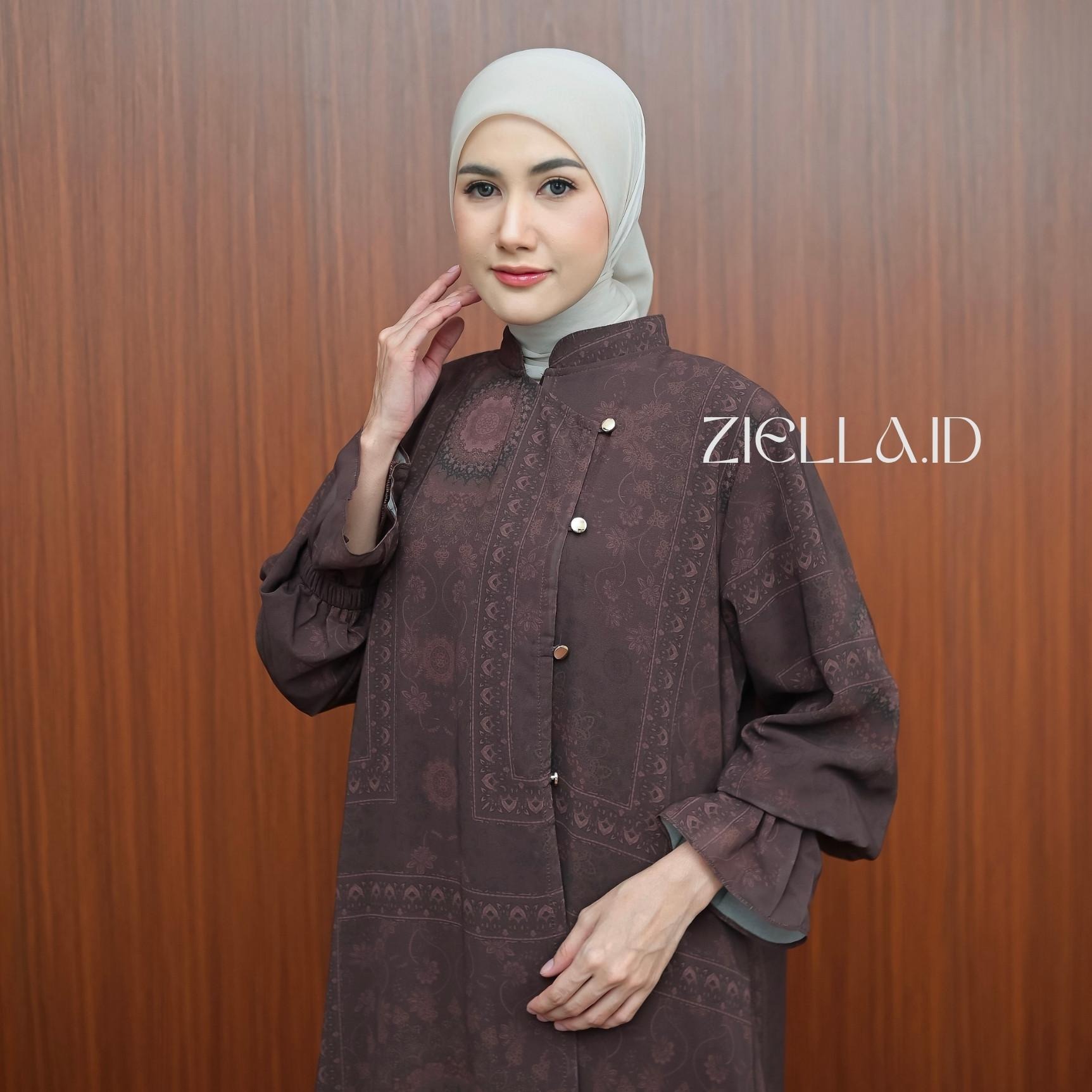 Zanna Abaya Gamis Wanita Dewasa Elegan Bahan Ceruty Cashmire Mewah Anggun By Ziella