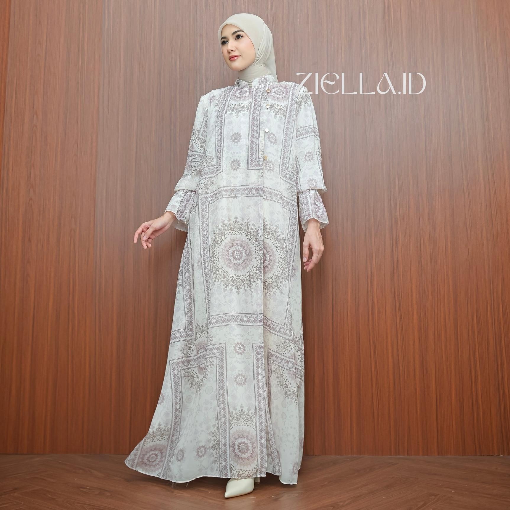 Zanna Abaya Gamis Wanita Dewasa Elegan Bahan Ceruty Cashmire Mewah Anggun By Ziella