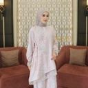 Valisha Set Tunik Kulot Bahan Jaguard Mewah Mix Tulle Cantik Anggun By Irmalaila