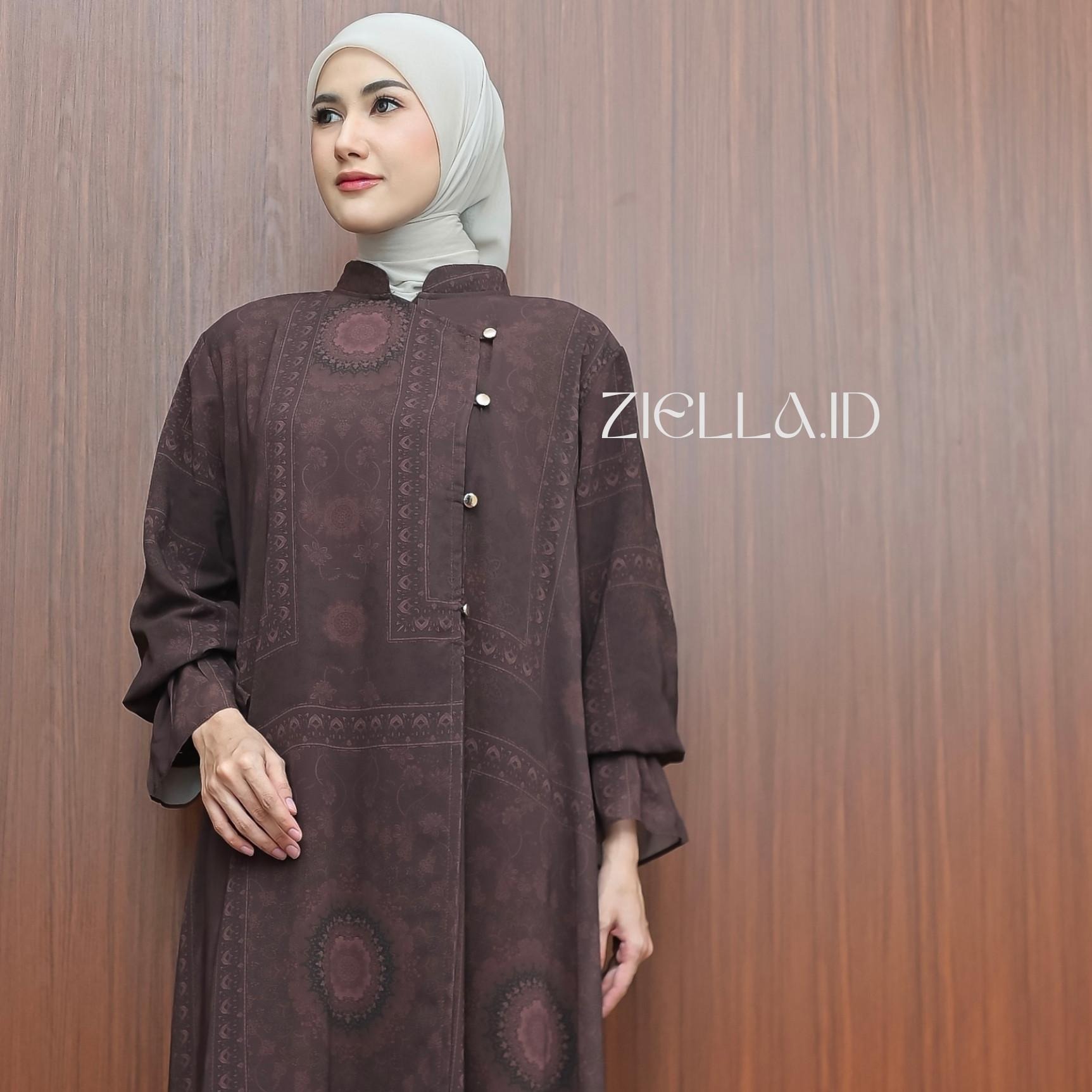 Zanna Abaya Gamis Wanita Dewasa Elegan Bahan Ceruty Cashmire Mewah Anggun By Ziella
