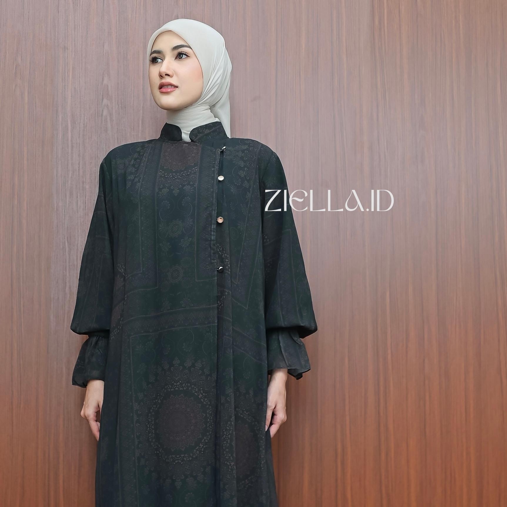 Zanna Abaya Gamis Wanita Dewasa Elegan Bahan Ceruty Cashmire Mewah Anggun By Ziella