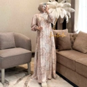 Maura Dress Gamis Wanita Bahan Jacquard Mix Renda Nyaman Cantik Elegant By Irmalaila
