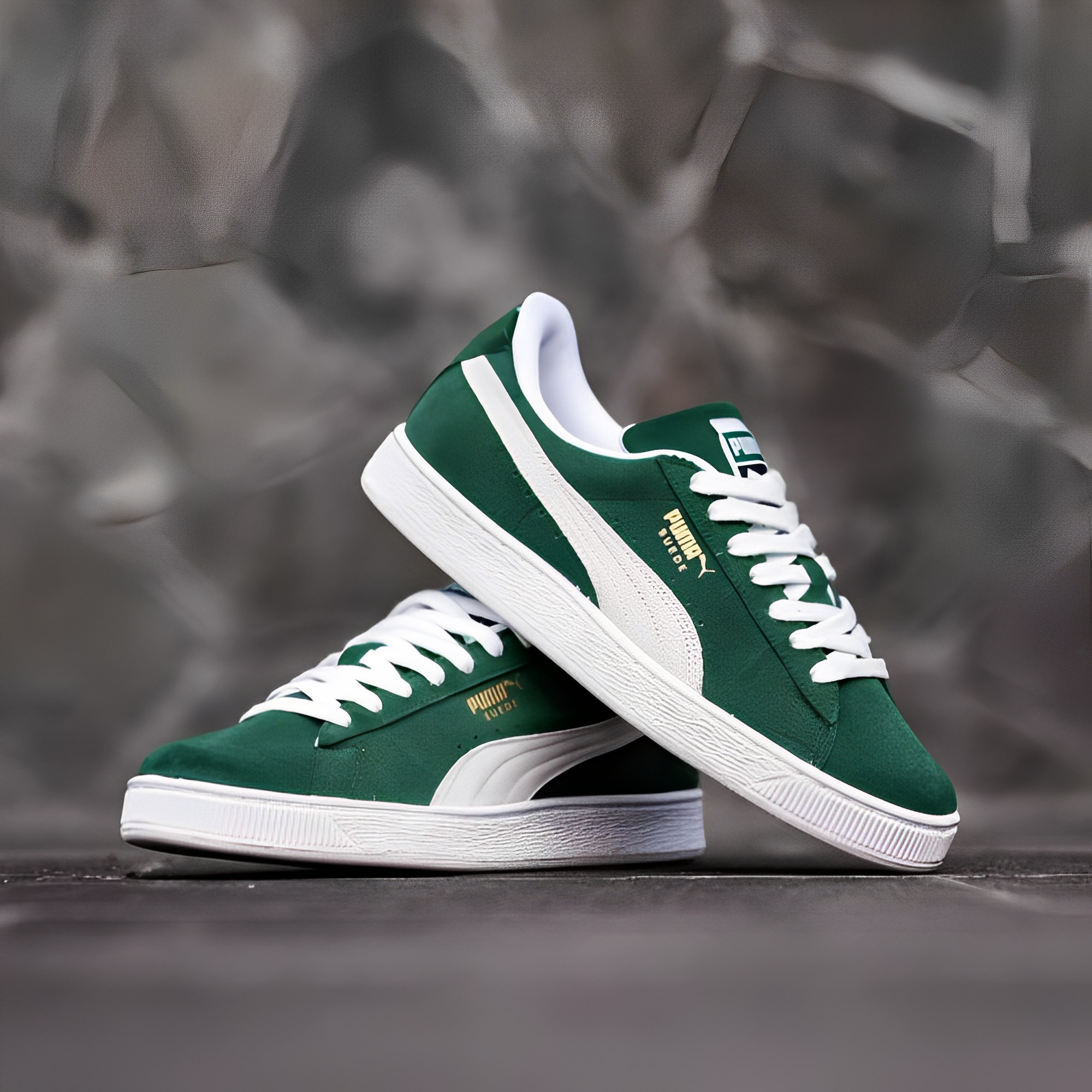 PUMA SUEDE CLASSIC XXI - GREEN WHITE