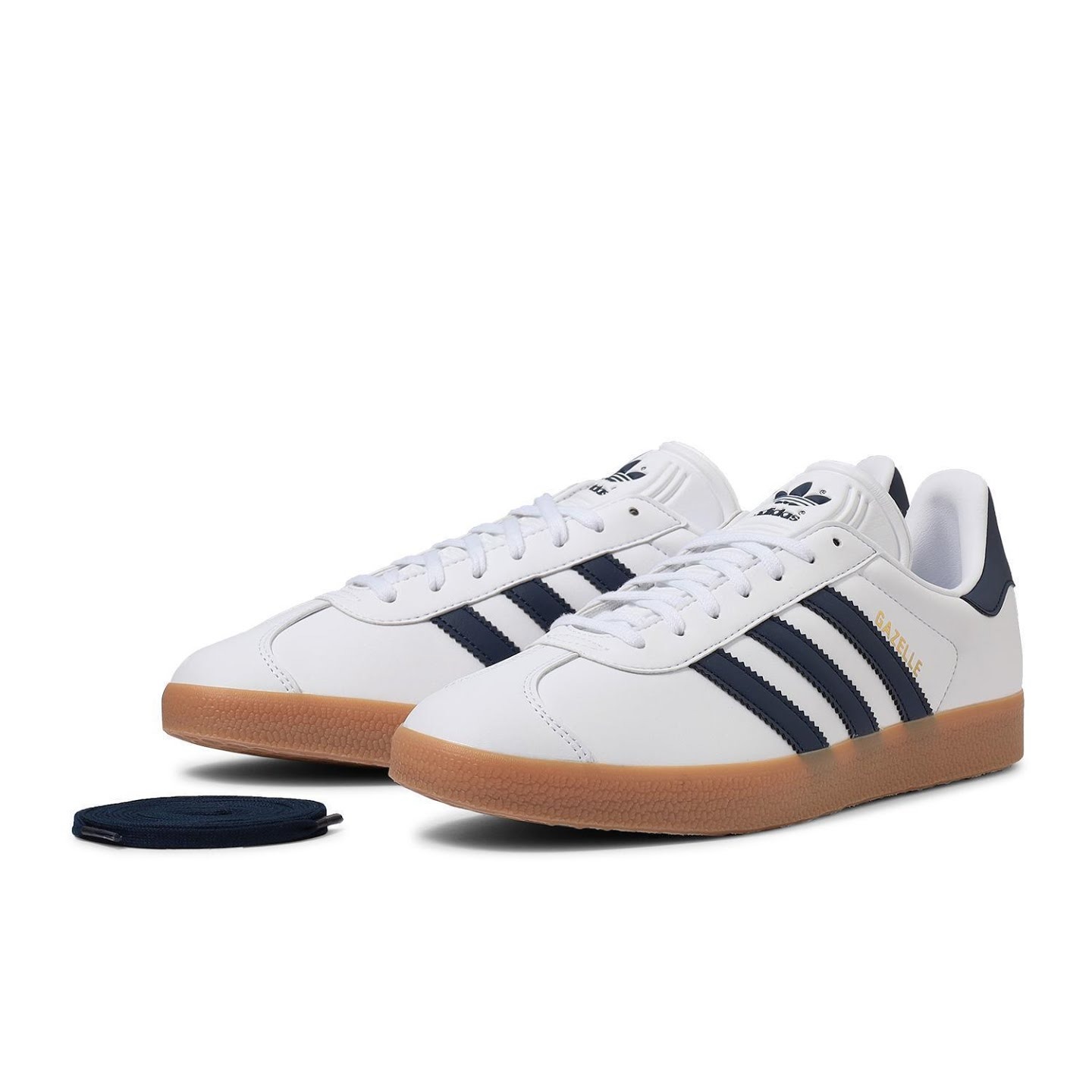 ADIDAS GAZELLE - WHITE BLACK GUM