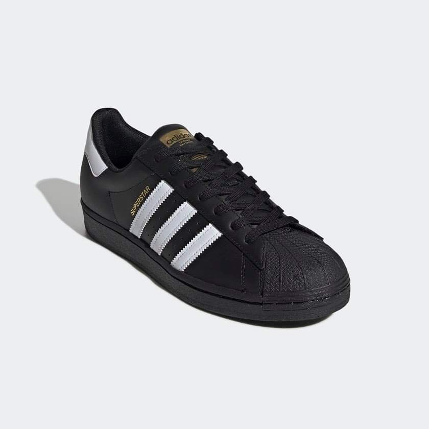 ADIDAS SUPERSTAR FOUNDATION - BLACK WHITE GOLD