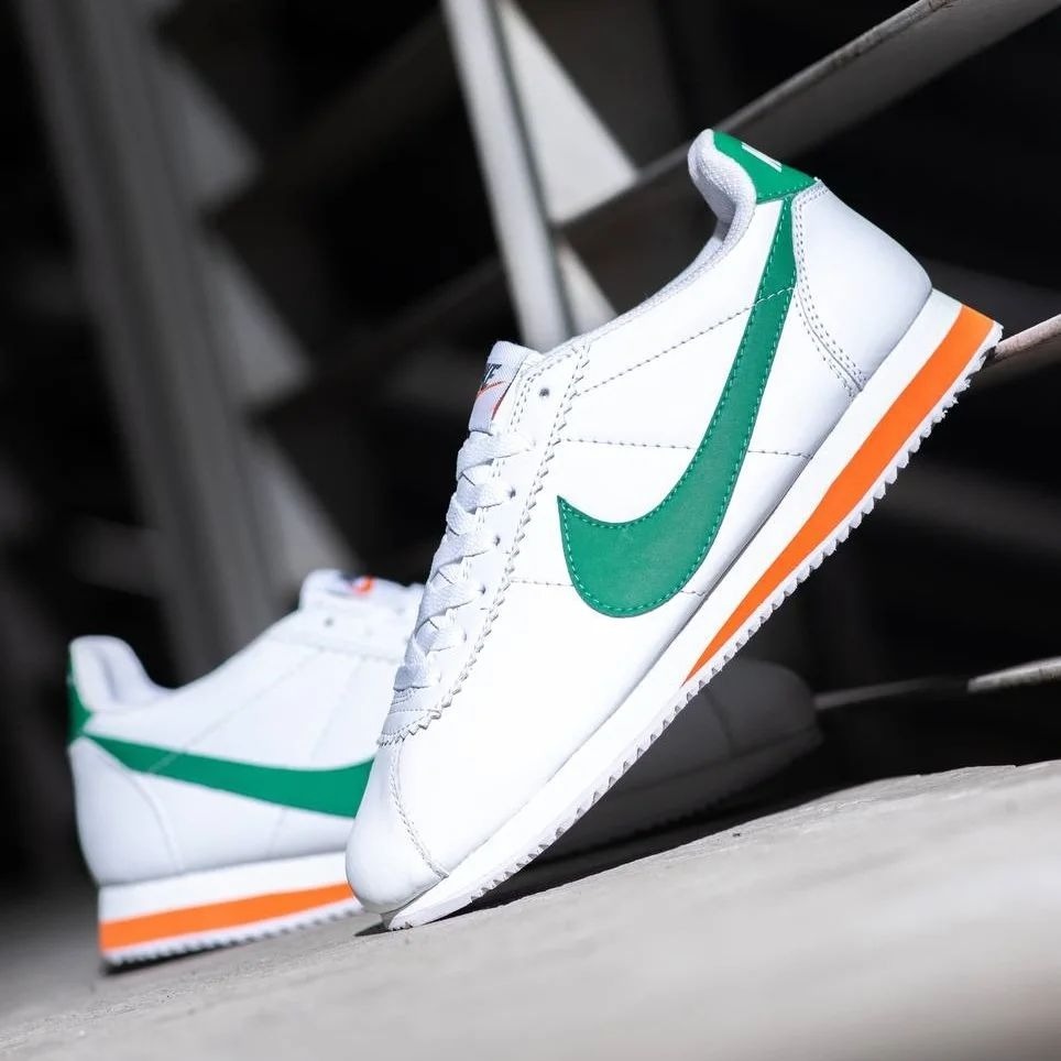NIKE CORTEZ - WHITE GREEN ORANGE