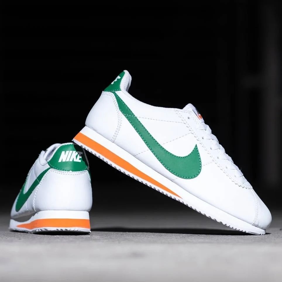 NIKE CORTEZ - WHITE GREEN ORANGE
