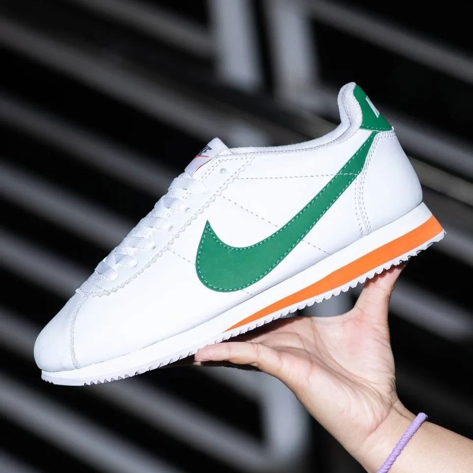 NIKE CORTEZ - WHITE GREEN ORANGE