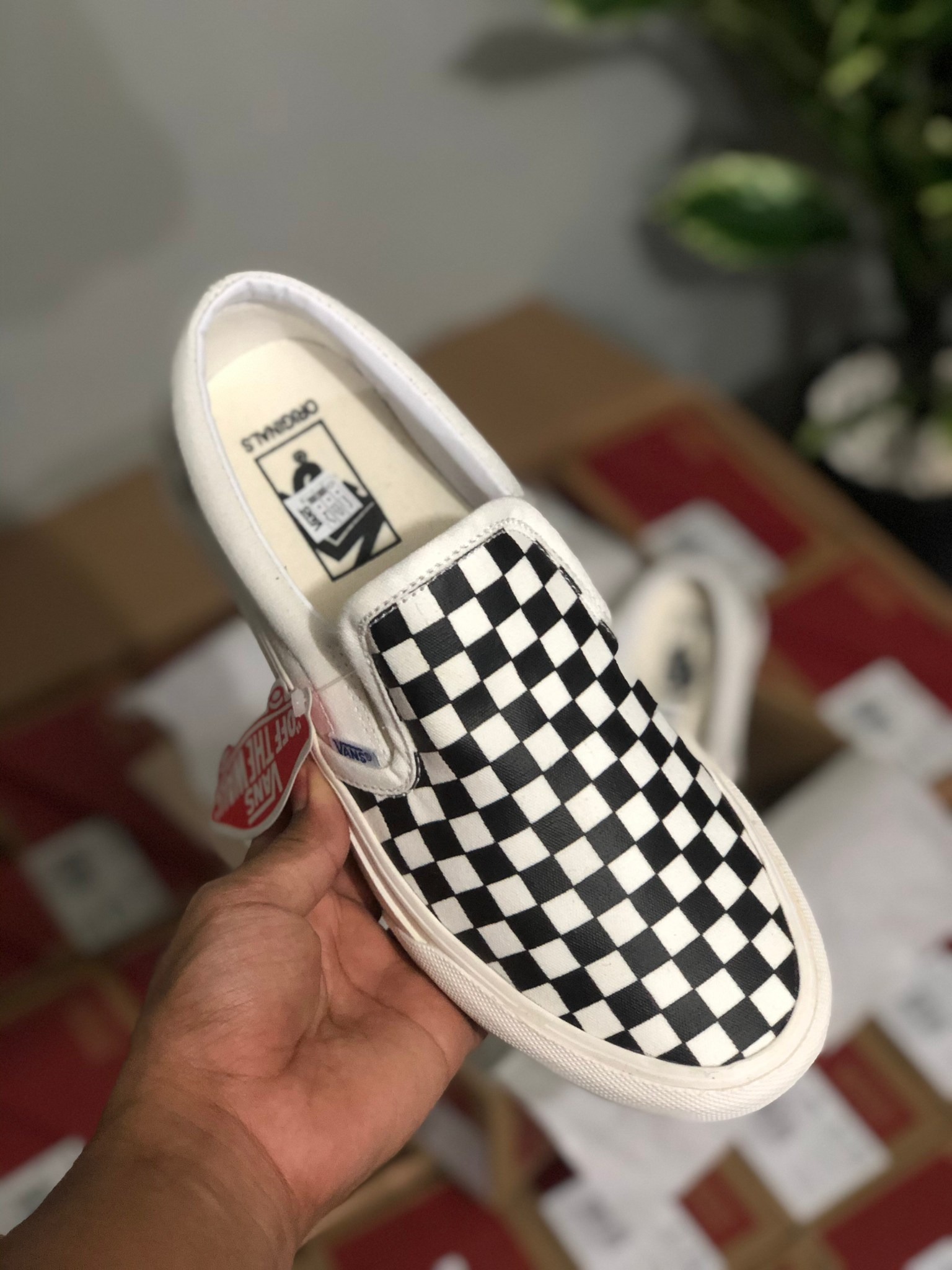 VANS SLIP-ON CHECKERBOARD OG
