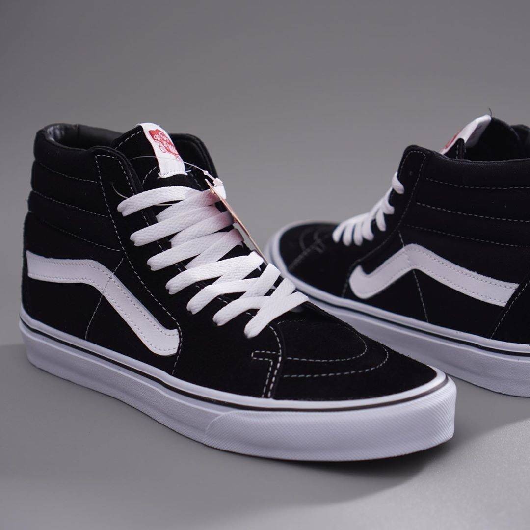 VANS SK8 - HI BLACK WHITE