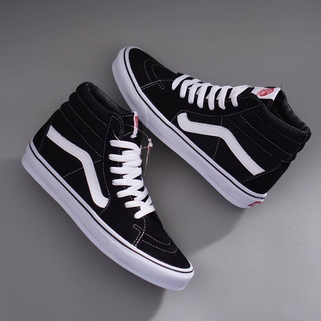 VANS SK8 - HI BLACK WHITE