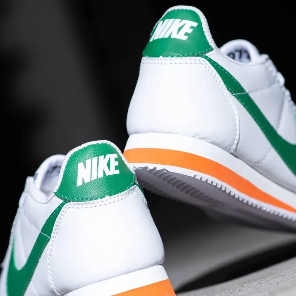 NIKE CORTEZ - WHITE GREEN ORANGE
