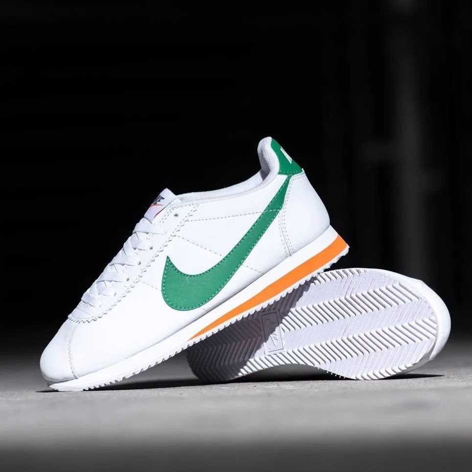NIKE CORTEZ - WHITE GREEN ORANGE