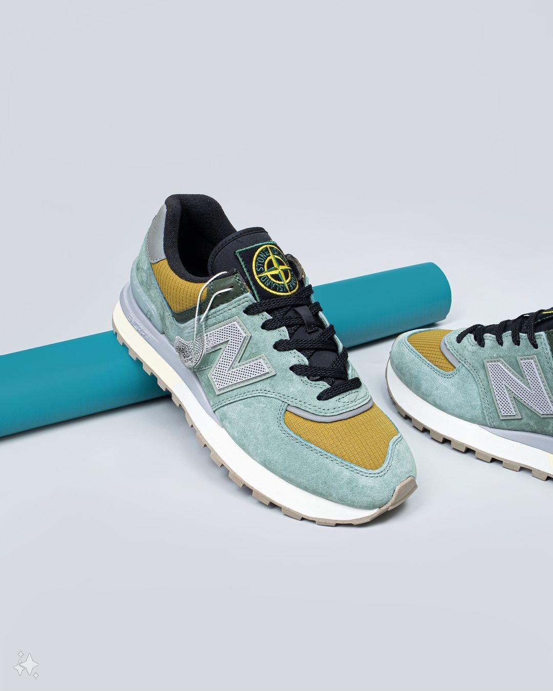 NEW BALANCE 574 X STONE ISLAND "LIGHT GREEN"