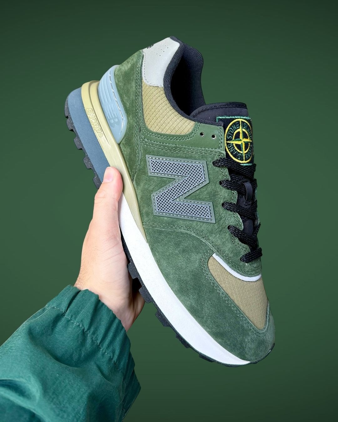 NEW BALANCE 574 X STONE ISLAND "DARK GREEN"