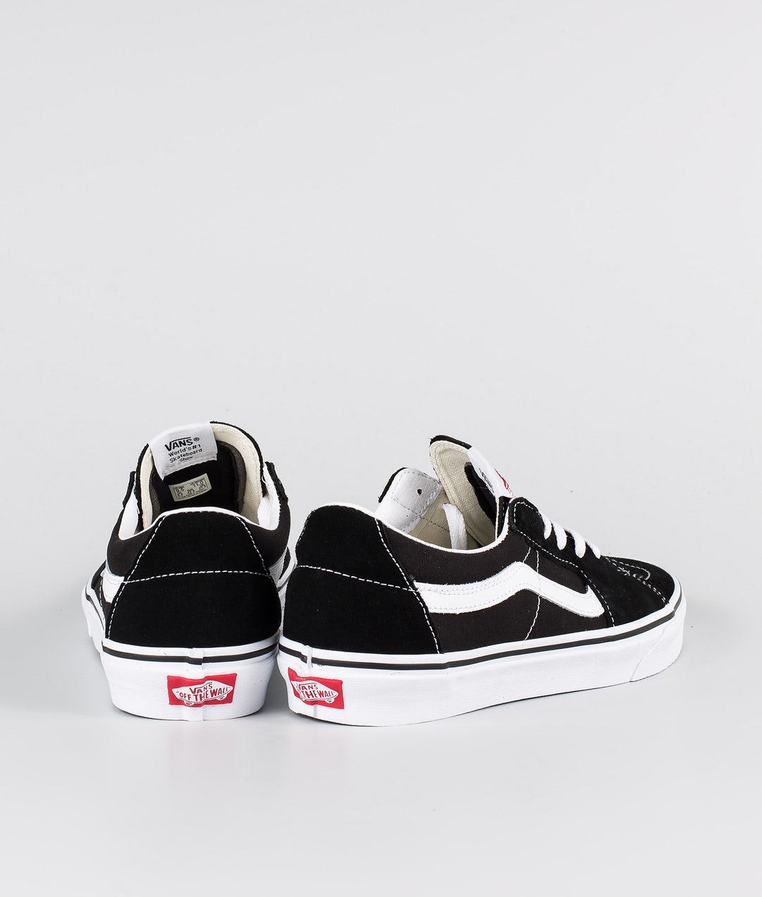 VANS SK8 LOW SKATE - BLACK TRUE WHITE