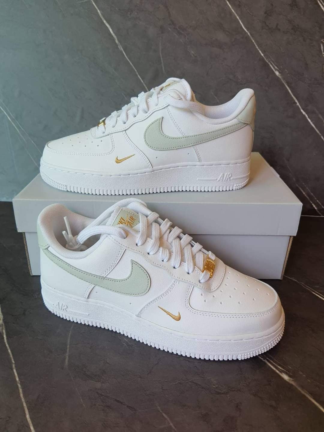 NIKE AF1 ESSENTIAL - WHITE GREY GOLD