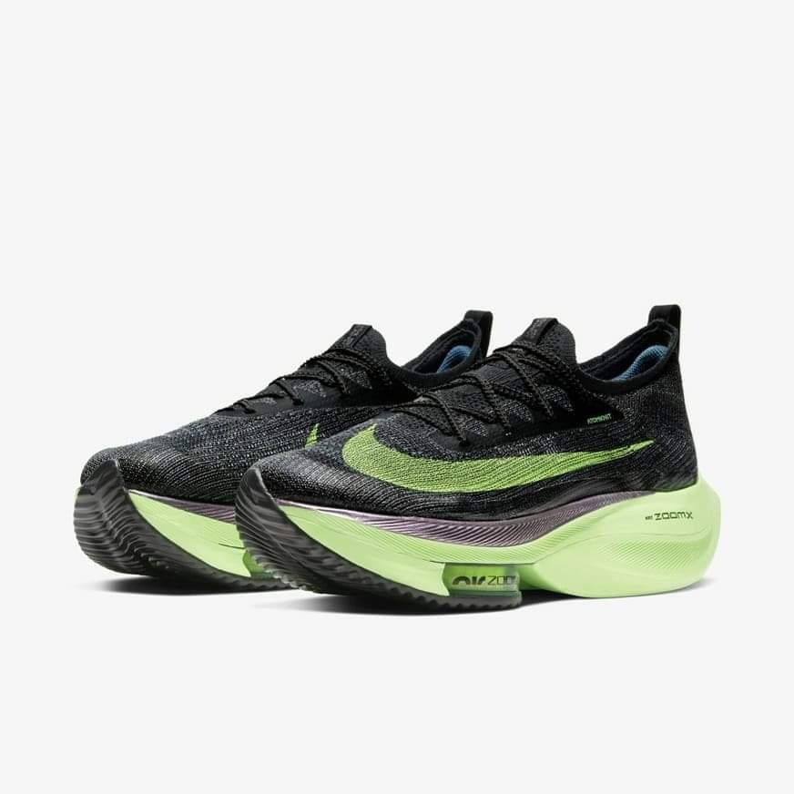 NIKE ZOOM ALPHAFLY NEXT% 2 - BLACK ELECTRIC GREEN