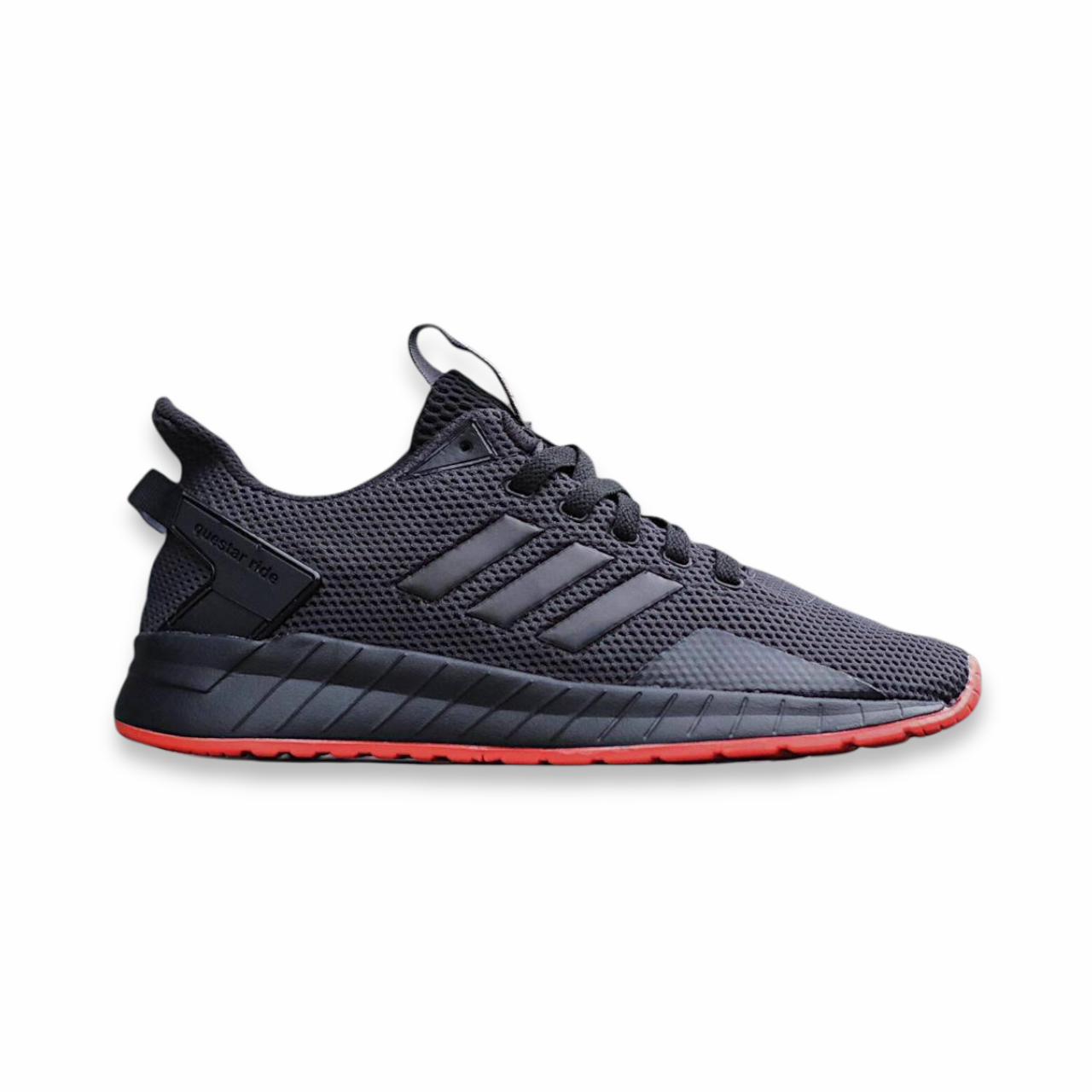 ADIDAS QUESTAR RIDE - BLACK SOLE ORANGE