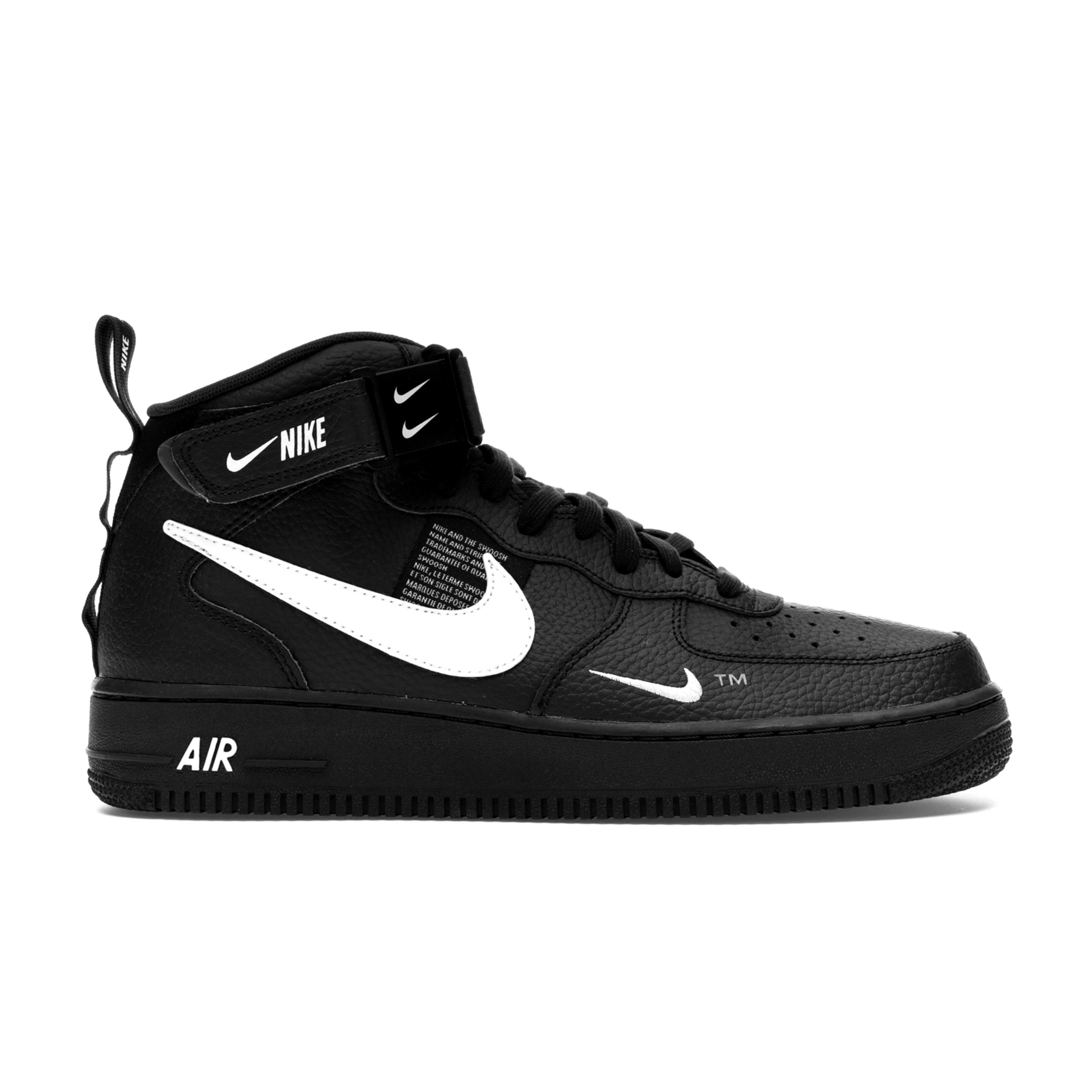 NIKE AF1 07 MID LV8 UTILITY - BLACK