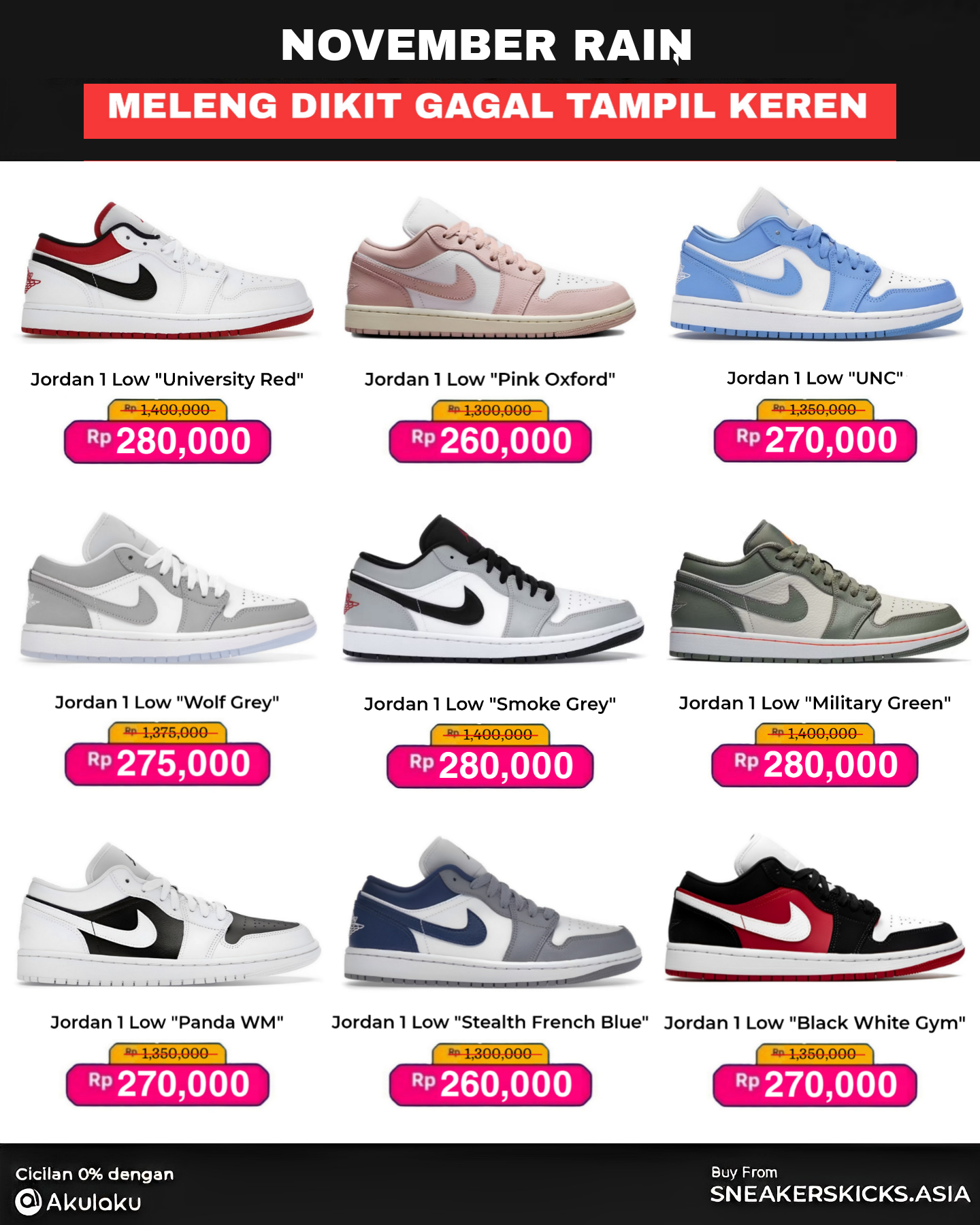 AlR J0RDAN 1 LOW "END OF SEASON SALE"