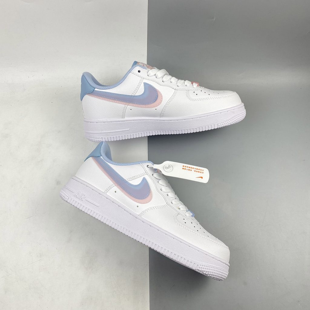 NIKE AF1 DOUBLE SWOOSH - LIGHT ARMORY BLUE
