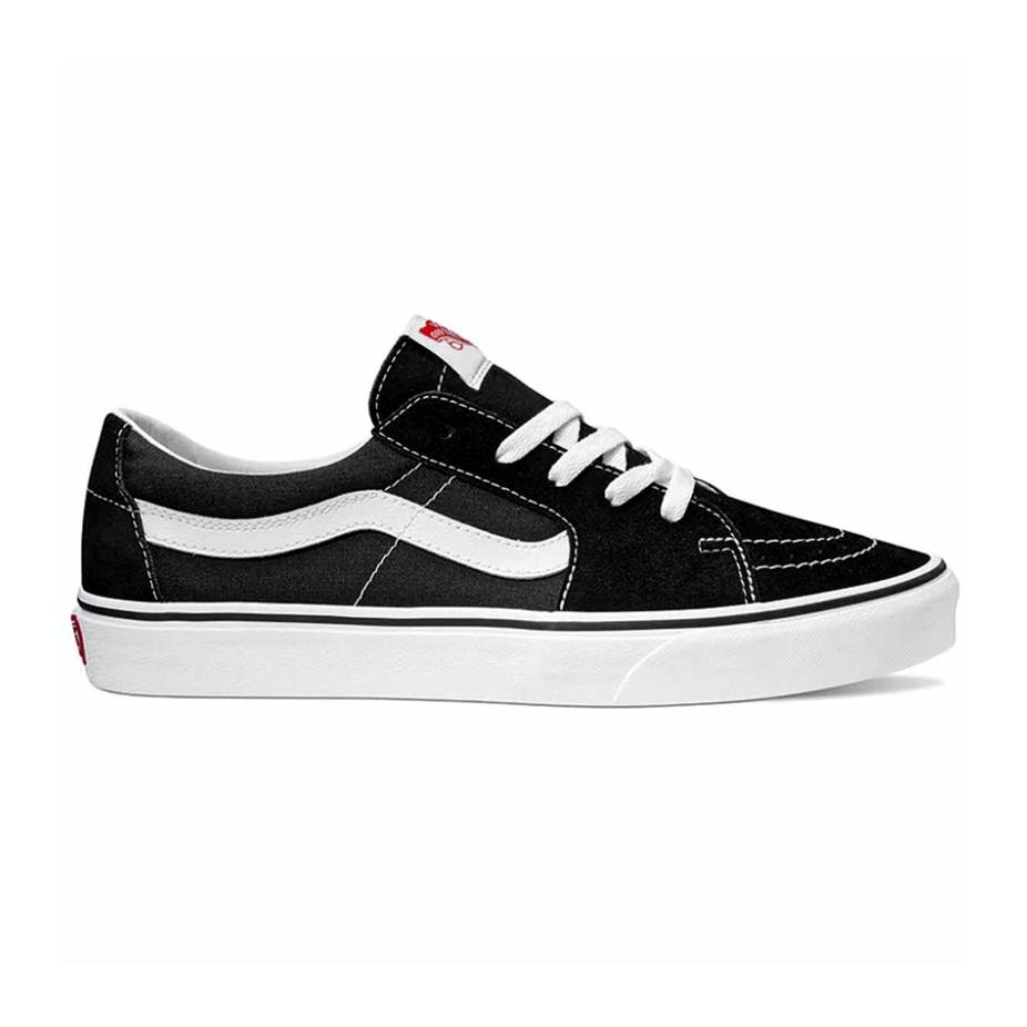 VANS SK8 LOW SKATE - BLACK TRUE WHITE