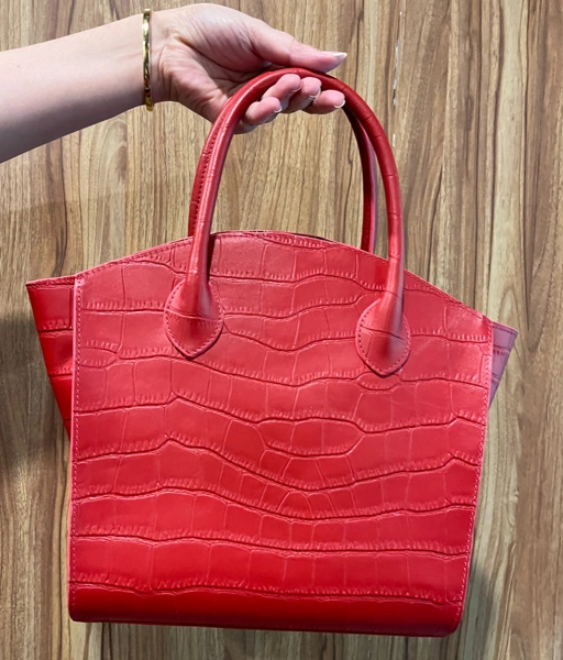 Priel x YBI  Cherry Red Turtle Sofia Medium Bag