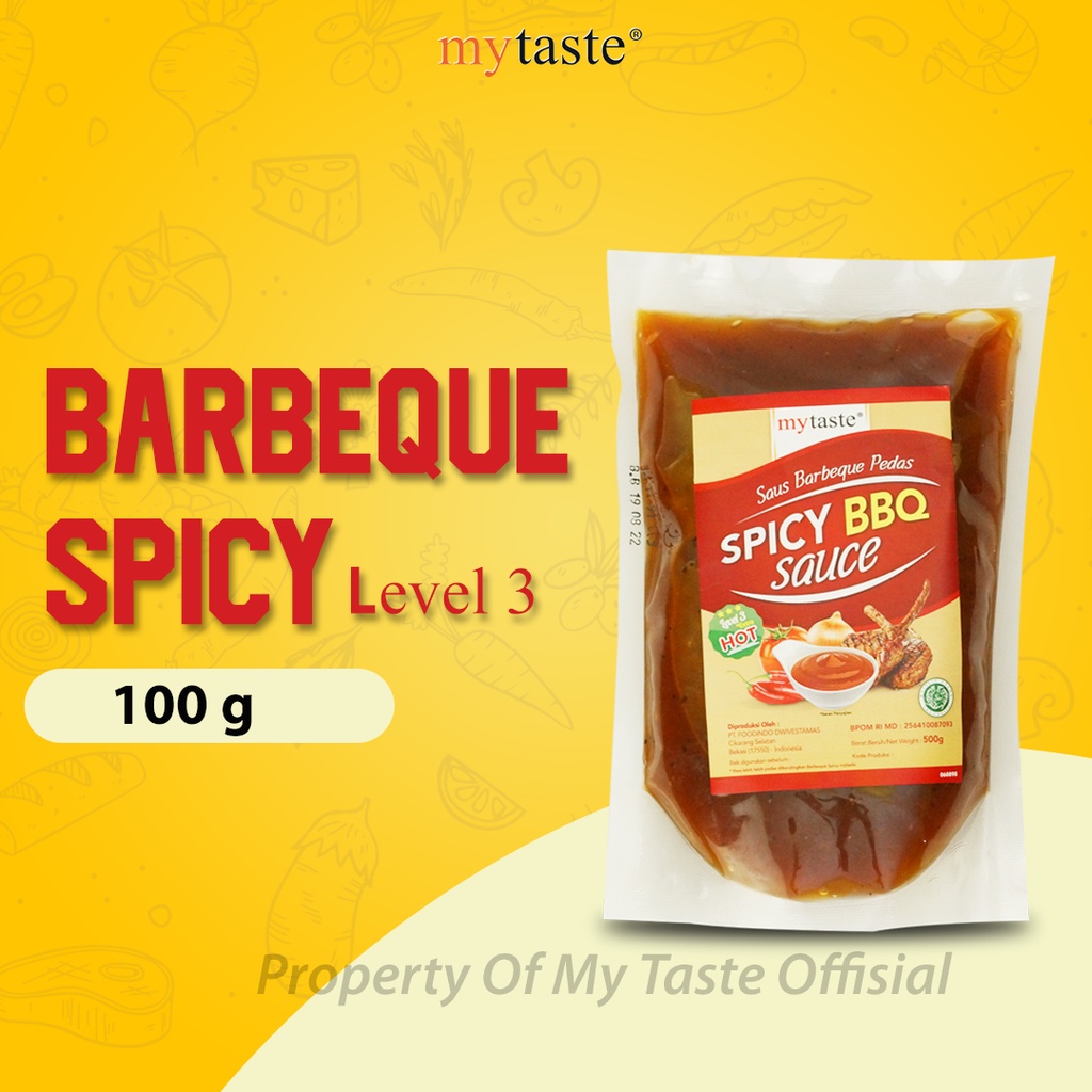 MYTASTE Spicy BBQ Sauce Level 3 Extra Hot – 100g