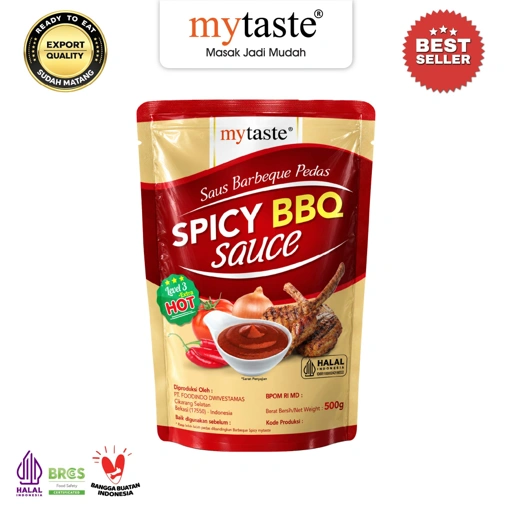 MYTASTE Spicy BBQ Sauce Level 3 Extra Hot – 500g
