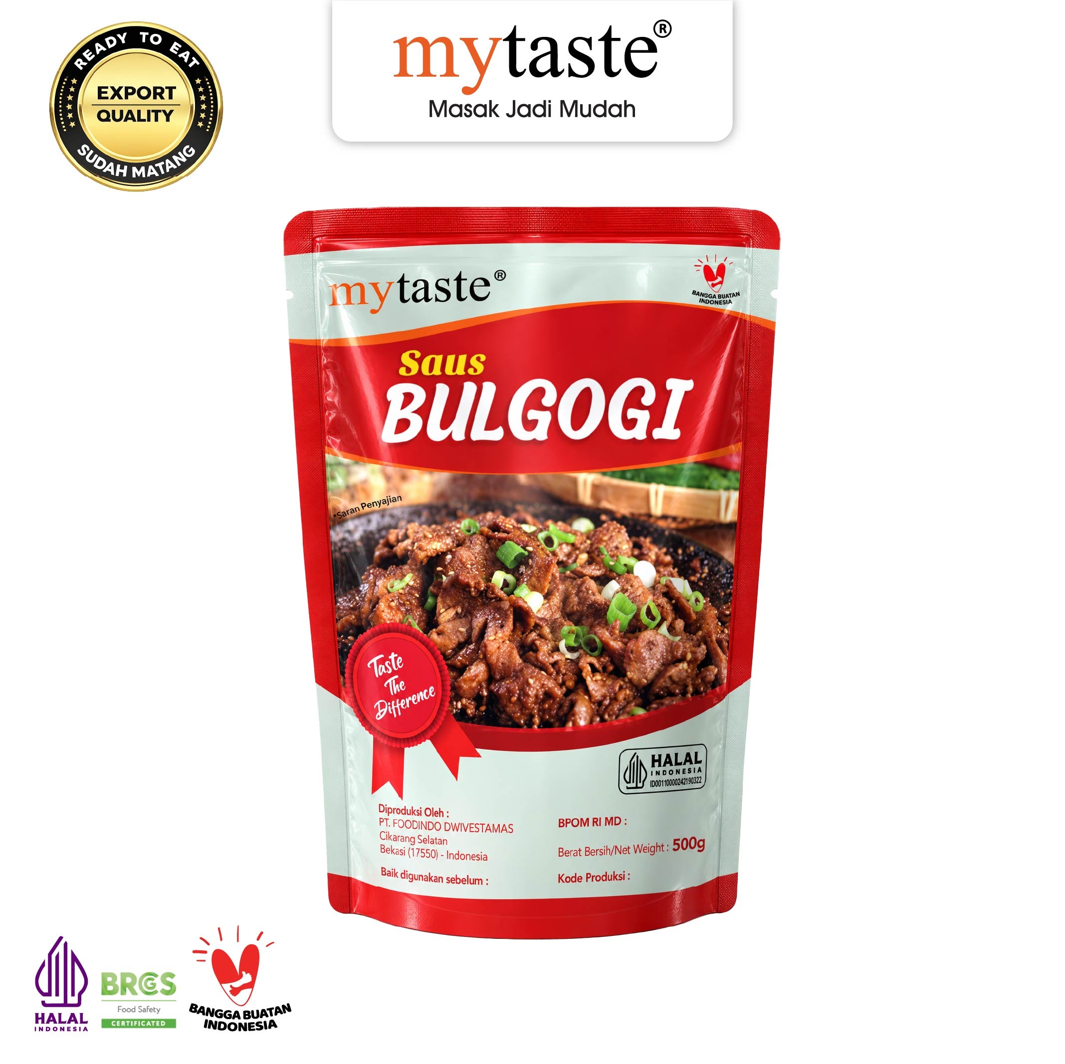 MYTASTE Bulgogi Sauce 500g