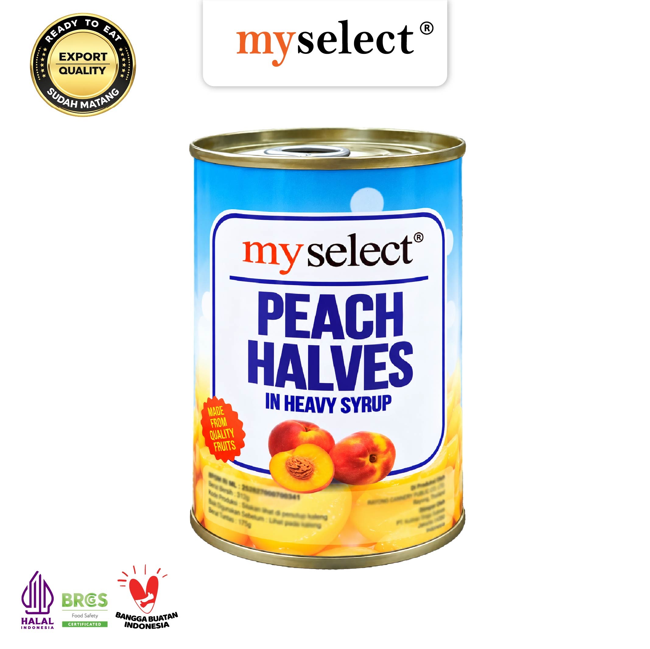 MYSELECT Peach Halves 425g