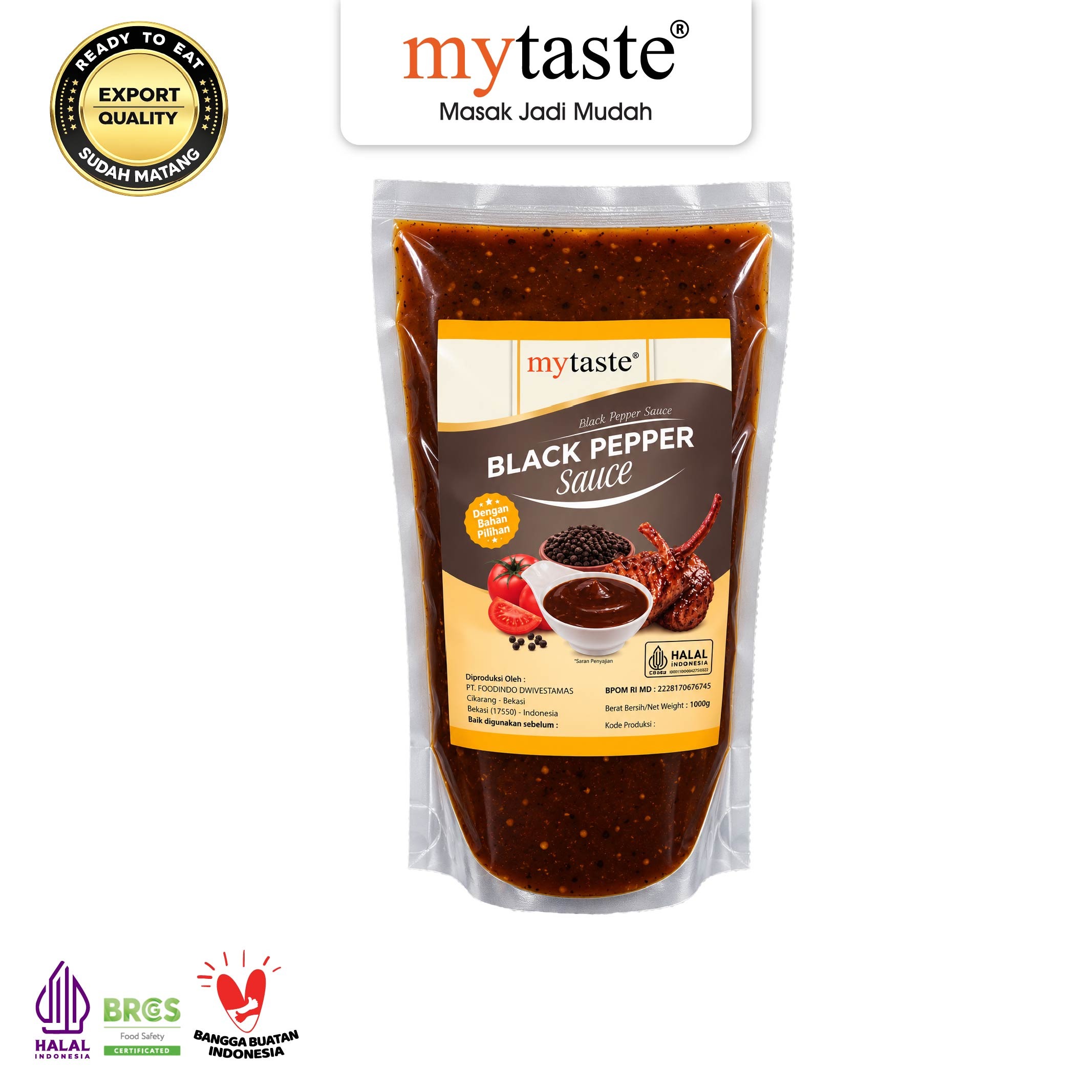 MYTASTE Black Pepper Sauce 1Kg