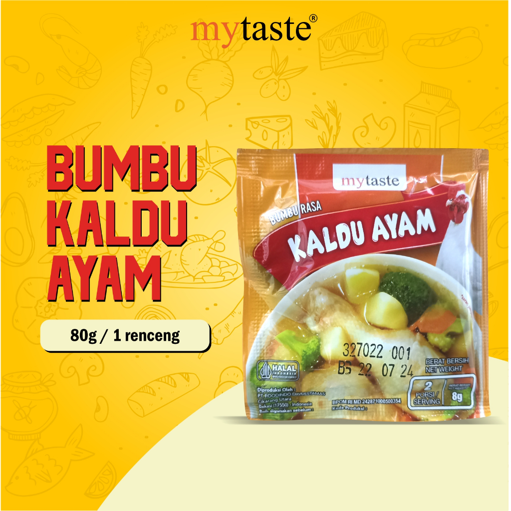 MYTASTE Bumbu Kaldu Ayam 8g (isi 10 Pack)