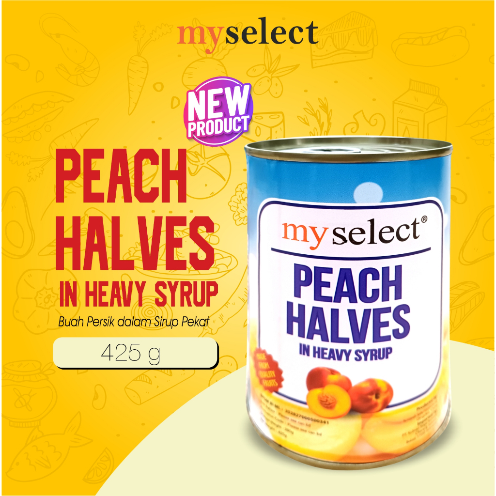 MYSELECT Peach Halves 425g